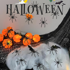 120 Pcs Plastic Fake Spiders Realistic Small Spiders Prank Props Party Decor