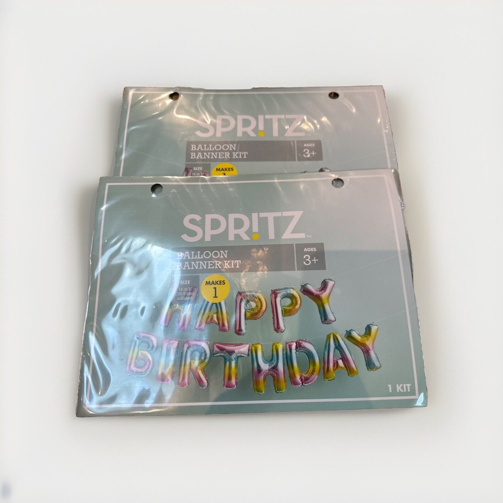 Target Spritz Balloon Banner Kit – Brand New – 2 Pack – Free Shipping
