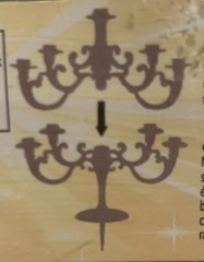 Party Cake Topper, Candelabra 9Pc Threaded Candlestick Holder Hot Pink/ Candles