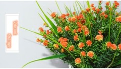 US 4/10pcs Artificial Gypsophlia Faux Flower Perfect for Your Sunset Garden View