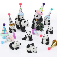 Colingmill 18 Pcs Panda Cake Toppers Birthday Party Decorations Mini Birthday…