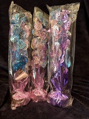 3 Pcs Disco Table Decorations Metallic Gleam Foil Spray Centerpieces Silver D…