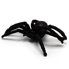5Pcs Flexible Plastic Simulation Spiders Black Joke Prank Toy Halloween Gifts;Q6