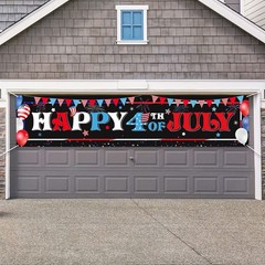 Sumind Happy 4th of July Decorations 70.87 x 15.75 inch, Black and Gold