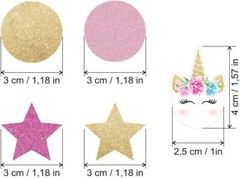 Unicorn Party Supplies Table Confetti Birthday Party Decorations 100 Pieces