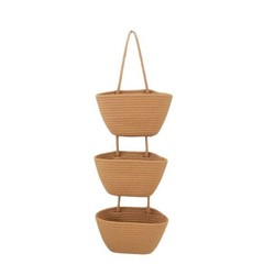Modern Decor Wall Storage Basket Vertical Organizer Space-saving Design