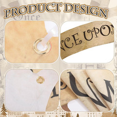 Once upon a Time Banner Vintage Magical Sign Fairy Tale Party Decor Ancient Cas