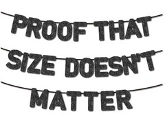 Pre-Strung Funny Bachelor Party Banner – Black Glitter Paper – Bachelor Party