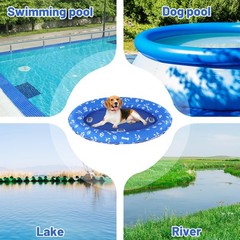 Heavy Duty Dog Pool Float Scratch Proof Oxford Inflatable 25×41 Summer Toy Pets