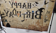 Harry Potter – Happy Birthday – Backdrop / Poster / Banner – measures 7′ x 5′