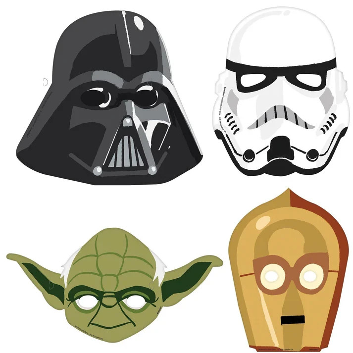 Star Wars Kids Party Masks, 8ct