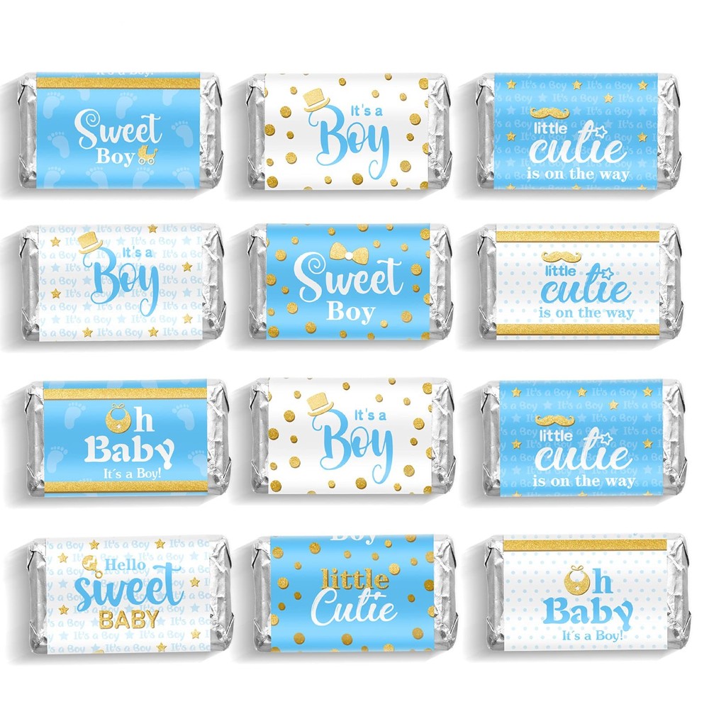 Candy Bar Wrapper Stickers Chocolate Labels Mini Favor Stickers for Baby Show…