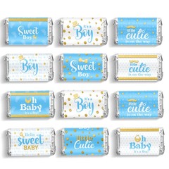 Candy Bar Wrapper Stickers Chocolate Labels Mini Favor Stickers for Baby Show…