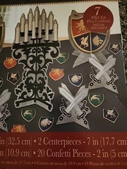 Medieval Party Birthday Table Decorating Kit 7pcs + Confetti Knight Harry Potter