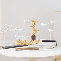 Anding Gold Bird Statue Decorative Accessories, Modern Home Decoration, Bird …