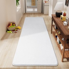 Amearea Modern Soft 2×6 Runner Rug for Hallway, White 2′ x 6′ (Runner),