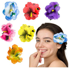36pcs Artificial Silk Hibiscus Flowers Hawaiian Bar Party DIY Decor home decorat