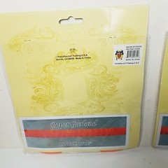 2 Pack Hanging Paper Garland Party Streamers Home Decor Orange Size 12′ x 5″
