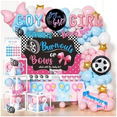 Gender Reveal Balloons & Confetti Set – 171 Pcs