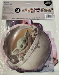 Star Wars The Mandalorian Scene (12 Piece Cutouts) Party Room Decorating Pack FS