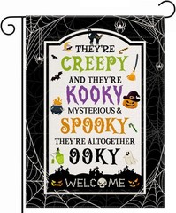 Weather-Resistant Halloween Garden Flag – Perfect for Parties & Porches 12×18