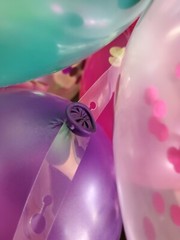Mermaid Tail Arch Purple Magenta Confetti Filled Balloons 16ft Garland Kit