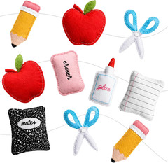 Back to School Banner, Back to School Decorations, 3M/118.11Inch Apple Compositi