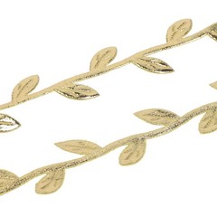 30m Gold And Silver Leaf Ribbon For DIY Crafts, Parties And Yard Decorations New