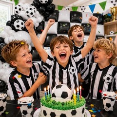 HKYOOD 36pcs Black and White Square Foil Balloons Wall Backdrop with 114pcs S…