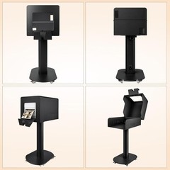 Photo Booth Printer Stand with Wheels Heavy Duty Metal for Wedding,Party & Event