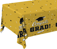 Graduation Tablecloths Graduation Party Table Decorations Waterproof Plastic Rec
