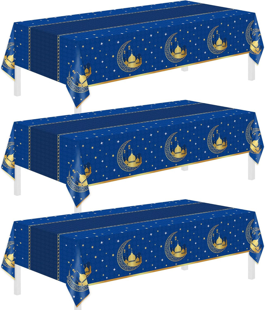 3 Pack Ramadan Table Cloth,Ramadan Decorations for Home,54″ X 108″ Eid
