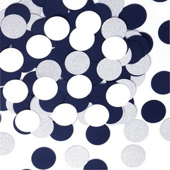 300 PCS NavyBlue WhiteSilver Confetti Glitter Paper Birthday Party Decor