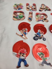 Mario Bros. Birthday Banner Swirl Decorations for Super Mario Themed Party