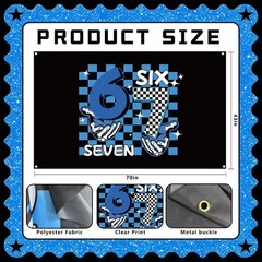 6 7 Birthday Decorations Funny 6 7 Meme Booth Backdrop Six Seven Birthday Par…