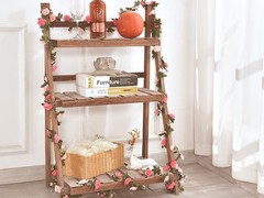 2Pcs 16.4Ft Flower Garland Artificial Rose Vines for Bedroom, Cute Fake Hanging