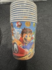 Super Mario Birthday Party Decorations Balloons Tableware Tablecloth Plates Set