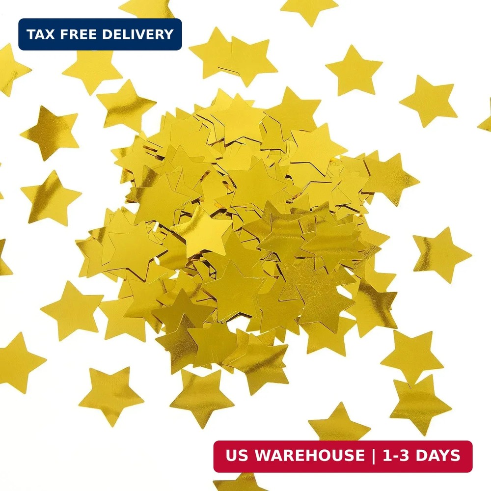 300 pcs Star Confetti Party Decorations Plastic Confteei Star Sequins Sparkle Me