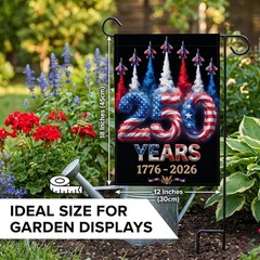 1776-2026 Commemorative Flag: Elegant Garden Decorations for Independence Day