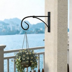 For Outdoor Hanging Basket Support for Concrete Posts Carbon Steel Black Copper