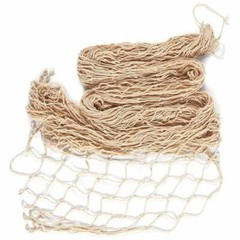 Fish Net Decorative Natural Color Nautical Coastal Luau 6 ft x 8 ft Packaged.