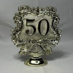 50th Anniversary Hallmark Party Decoration Vintage Gold Lightweight Celebration