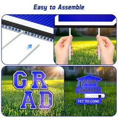 Graduation Decorations 2026 12Pcs Graduation Yard Signs Class of 2026 Outdoor Wa