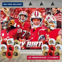 49ers Birthday Party Decorations San Francisco Photo Background Banner