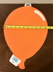 (12) Vintage 1991 Beistle 15″ Printed Balloon Silhouettes Assorted Colors