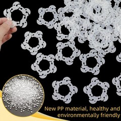 50 PCS Reusable Balloon Clips, Plastic Balloon Arch Connectors Balloon Garlan…