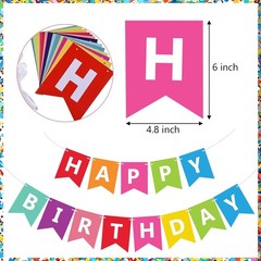Vibrant Lightweight Birthday Banner – No DIY Required for Instant Celebration