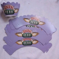 Friends Themed Party Decorations Birthday Trivia Game Cupcake Topper Banner Set