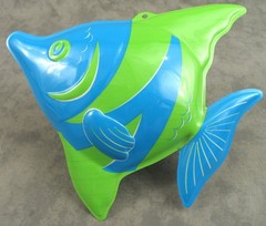 Vintage Y2K 3D PLASTIC TROPICAL FISH HANGING DECOR Lot 12 LUAU PARTY Open Box