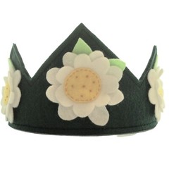 Felt Crown Flower Birthday Party Crown, Party Hat, Fairy Crown, Halloween Hat